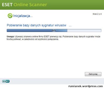 Darmowy skaner antywirusowy on line - ESET Online Scanner